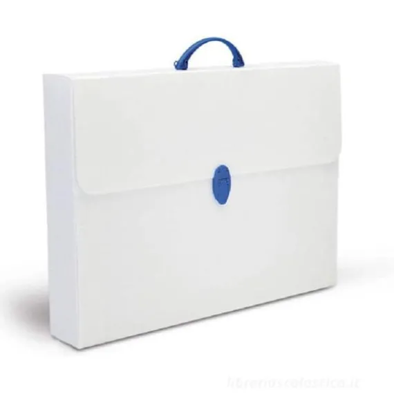Valigetta quadra polionda cm 27x38x5 bianco