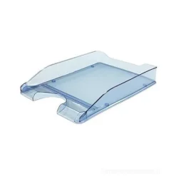 Vaschetta porta corrispondenza blu trasparente cm 34x25