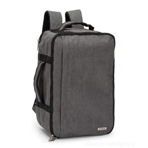 Zaino Comix Travel Backpack Monocolore Grigio Melange