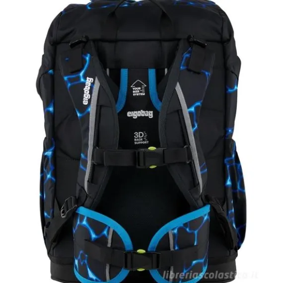 Zaino Ergobag Flex ergonomico Bearassic Garden - Azzurro