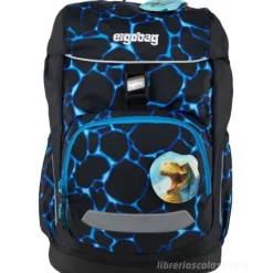 Zaino Ergobag Flex ergonomico Bearassic Garden - Azzurro