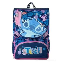 Zaino estensibile Stitch Disney Blu con Patch Peluche (261099)