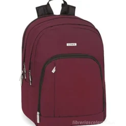 Zaino organizzato monocolore Comix. Burgundy