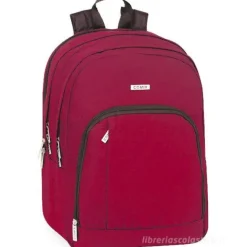 Zaino organizzato monocolore Comix. Ruby red