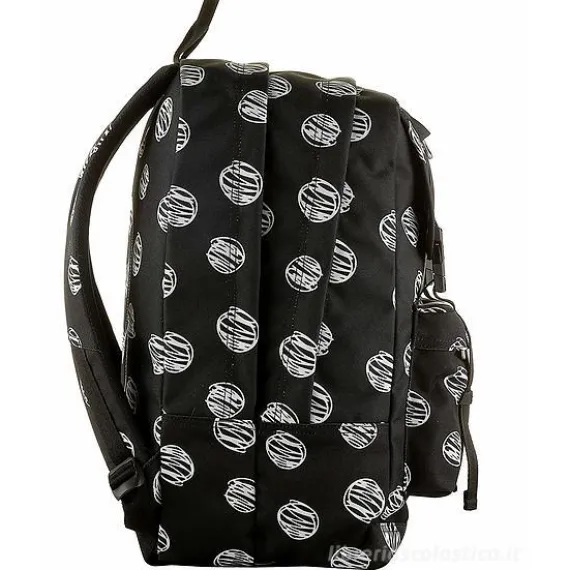 Zaino round Invicta Duffy Black Brushed Dots