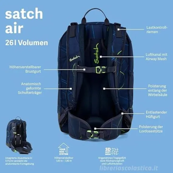 Zaino Satch Air 26L scomparto stabile per laptopair Mystic Nights