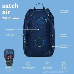 Zaino Satch Air 26L scomparto stabile per laptopair Mystic Nights