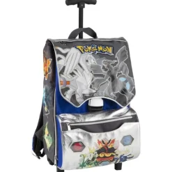 Zaino scuola con ruote estensibile Pokemon (85998)