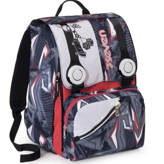 Zaino scuola Estensibile Freestyle Rosso Nero