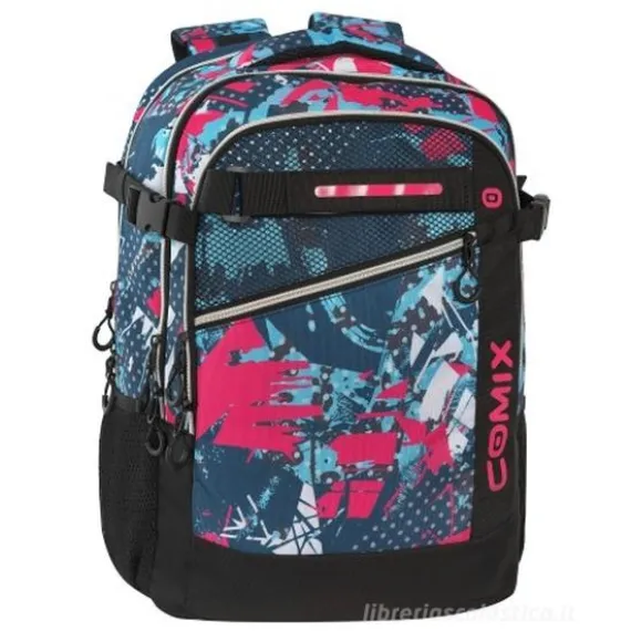 Zaino Scuola Organizzato Comix WBS 2.0 Mix Pink