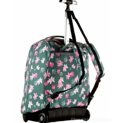 Zaino trolley crossover system Invicta Green Painted Daisies