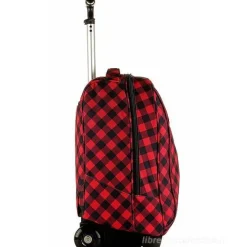 Zaino trolley crossover system Invicta Duffy Red Plaid