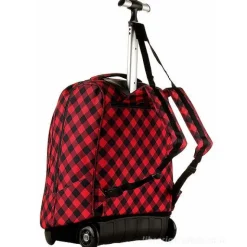 Zaino trolley crossover system Invicta Duffy Red Plaid