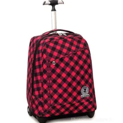 Zaino trolley crossover system Invicta Duffy Red Plaid