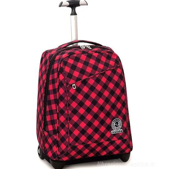 Zaino trolley crossover system Invicta Duffy Red Plaid