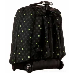 Zaino trolley crossover system Invicta Green Fluo Black Boy