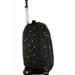 Zaino trolley crossover system Invicta Green Fluo Black Boy