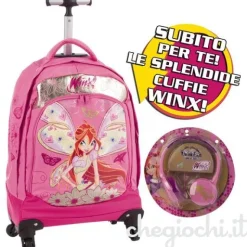 Zaino trolley deluxe Winx con gadget