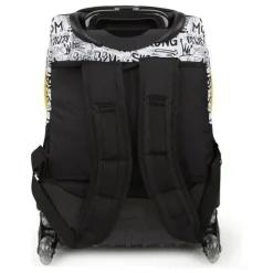 Zaino trolley Neon Milano Sketch giallo e bianco