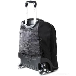 Zaino trolley 3 ruote Reflex nero e giallo