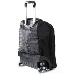 Zaino trolley 3 ruote Reflex nero e arancio